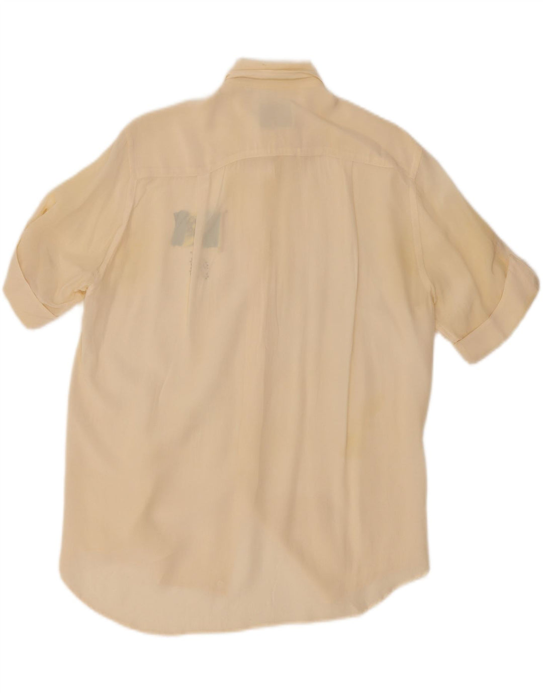 BLUMARINE Womens Short Sleeve Shirt IT 42 Medium Off White Vintage Blumarine and Second-Hand Blumarine from Messina Hembry 