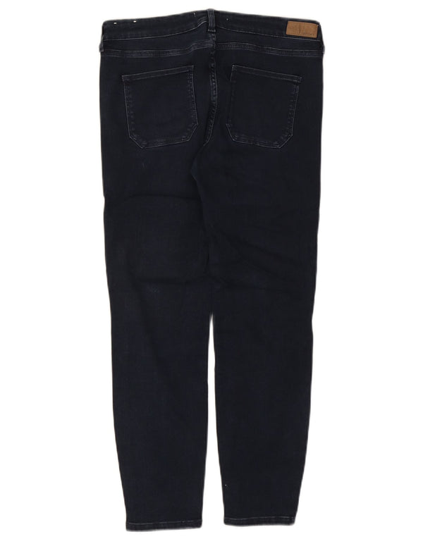 Fat Face Womens Super Skinny Cropped Jeans UK 12 Medium W30 L24 Navy Blue