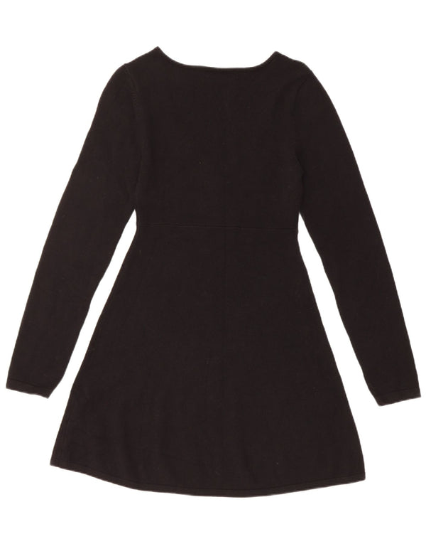 Urban Outfitters Womens Jumper Dress UK 12 Medium Black Cotton