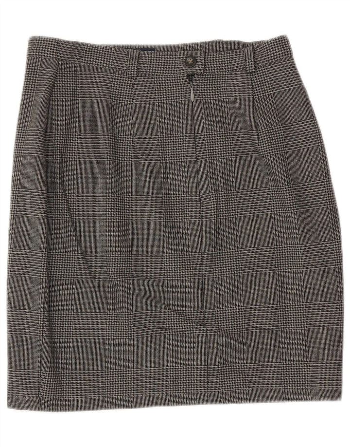 MAX MARA Womens Weekend Pencil Skirt UK 14 Large W29  Grey Check