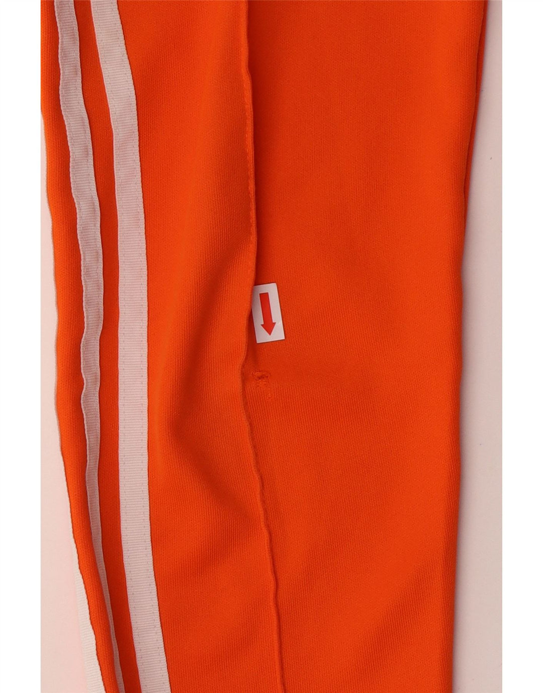 ADIDAS Womens Tracksuit Trousers UK 6 XS Orange Polyester