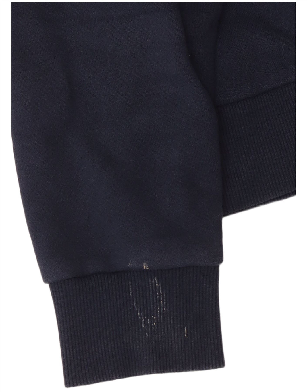 SUPERDRY Womens Graphic Hoodie Jumper UK 16 Large Navy Blue Cotton