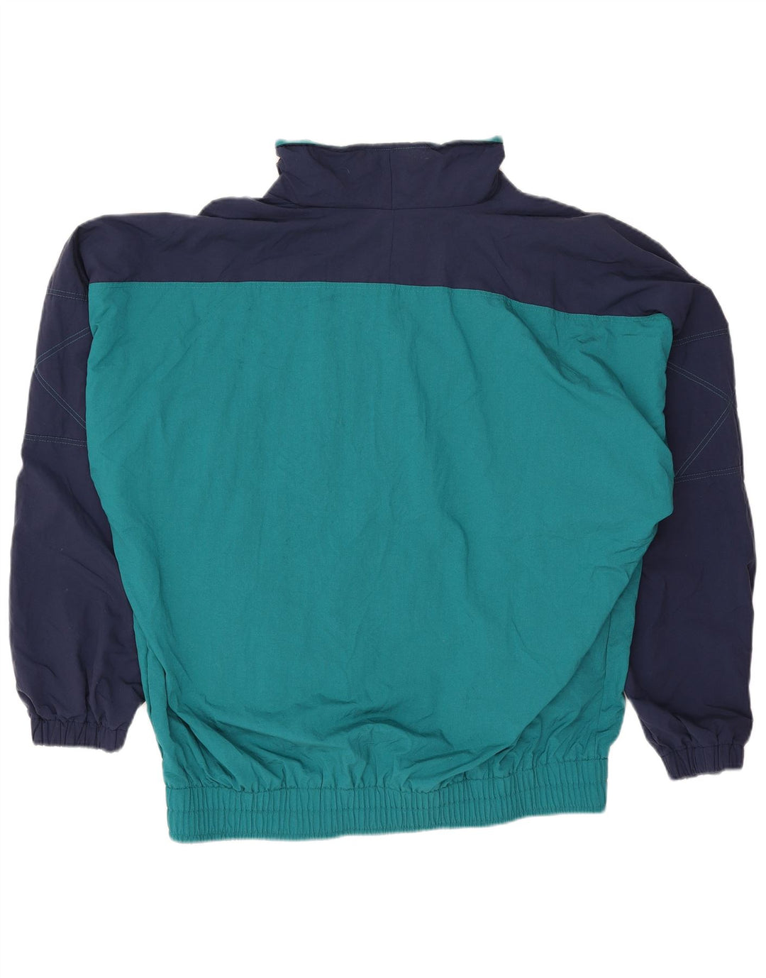 VINTAGE Mens Tracksuit Top Jacket 2XL Blue Colourblock