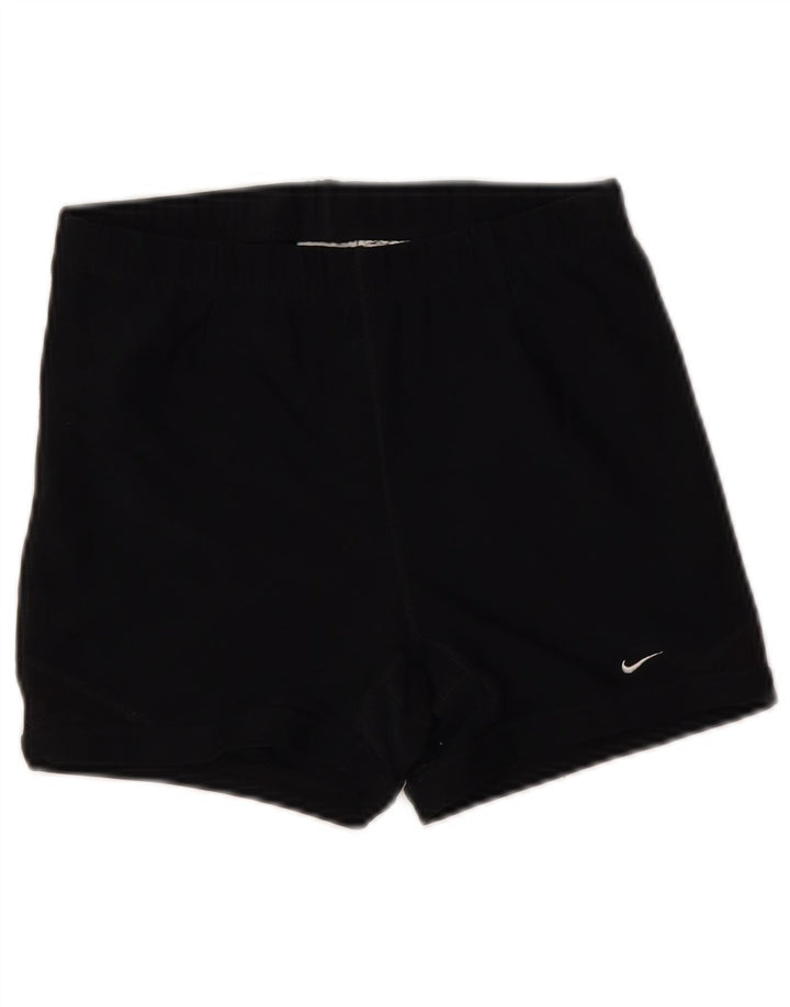 NIKE Womens Sport Shorts US 12/14 Large Black Polyester