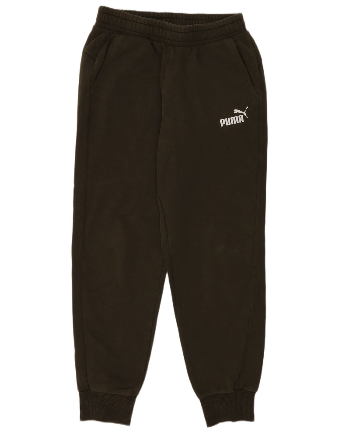 Puma Mens Tracksuit Trousers Joggers Medium Khaki Cotton