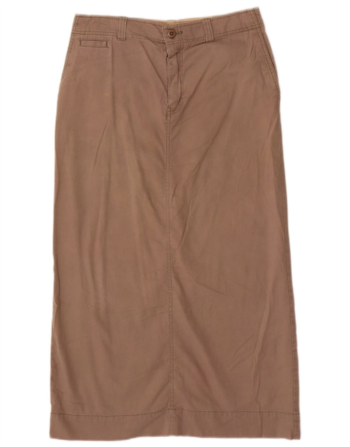 EDDIE BAUER Womens Straight Skirt US 8 Medium W30 Grey Cotton