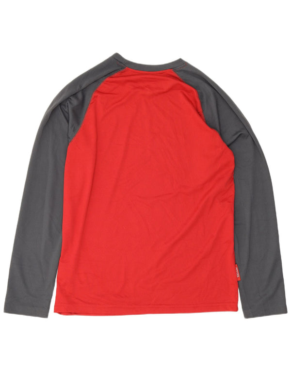 Mountain Warehouse Mens IsoCool Top Long Sleeve Medium Red Colourblock
