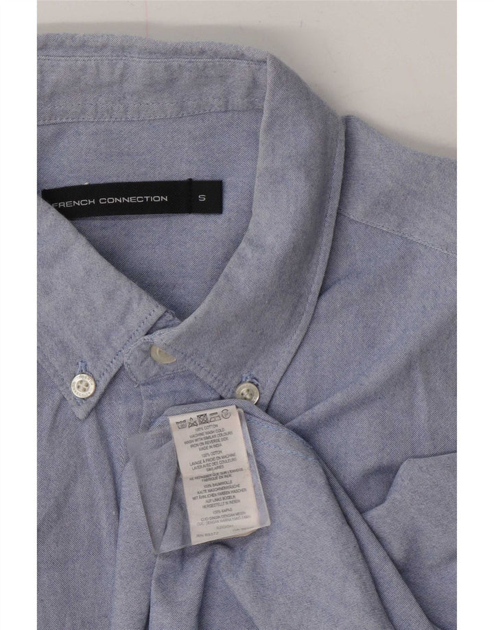 French Connection Mens Shirt Small Blue Cotton