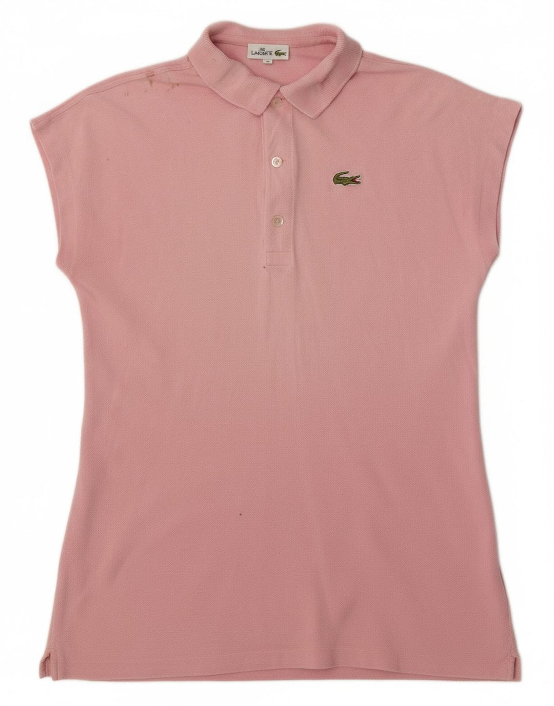 LACOSTE Womens Polo Shirt Size 40 Medium Pink Cotton