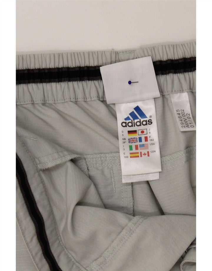 Adidas Womens Capri Trousers W28 L20 Grey Polyamide