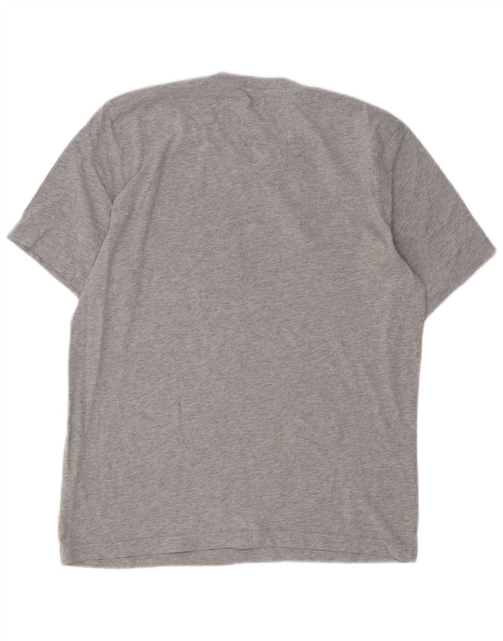 ADIDAS Mens T-Shirt Top Medium Grey Flecked Cotton