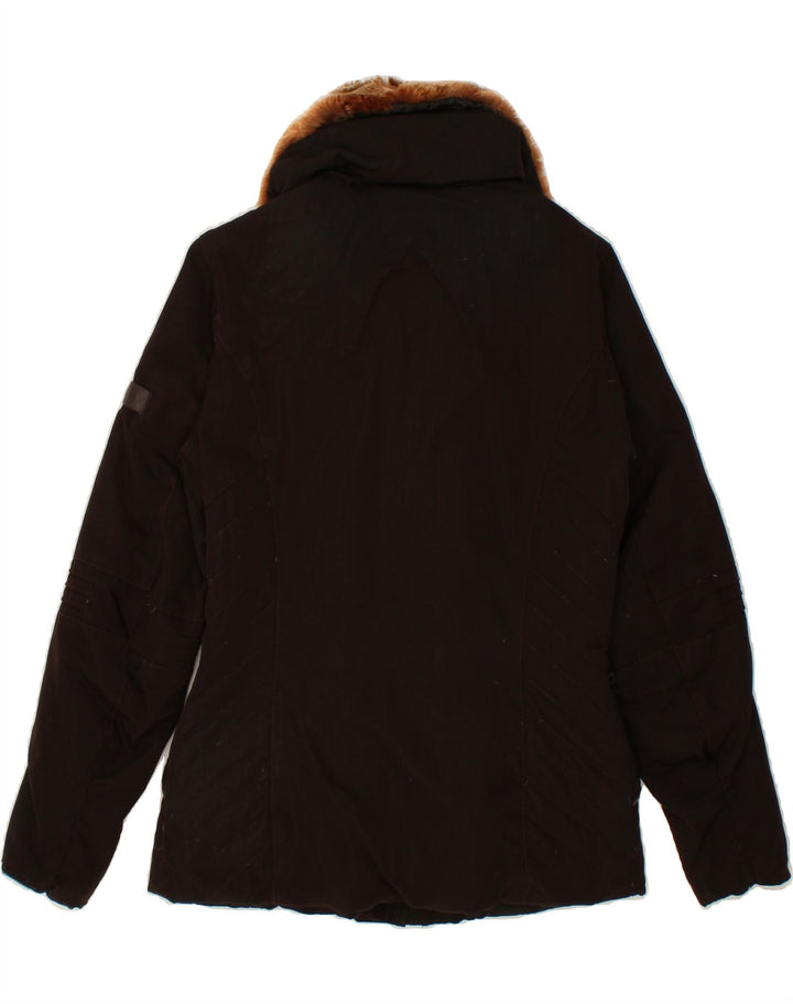 PEUTEREY Womens Padded Jacket IT 40 Small Brown Vintage PEUTEREY and Second-Hand PEUTEREY from Messina Hembry 