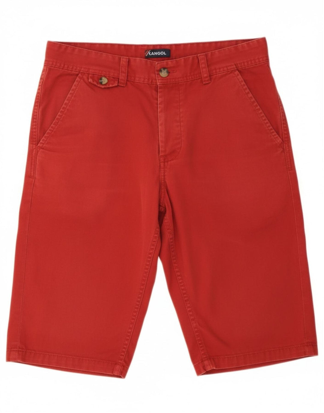 Kangol Mens Chino Shorts Small W29  Red Cotton