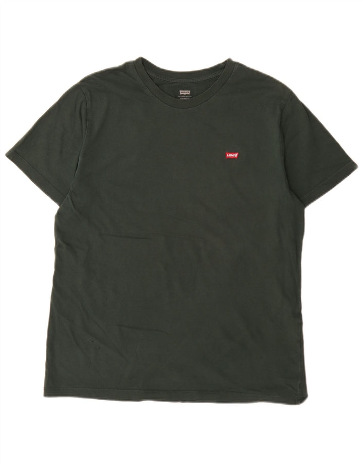 Levi's Mens Standard T-Shirt Top Medium Green Cotton