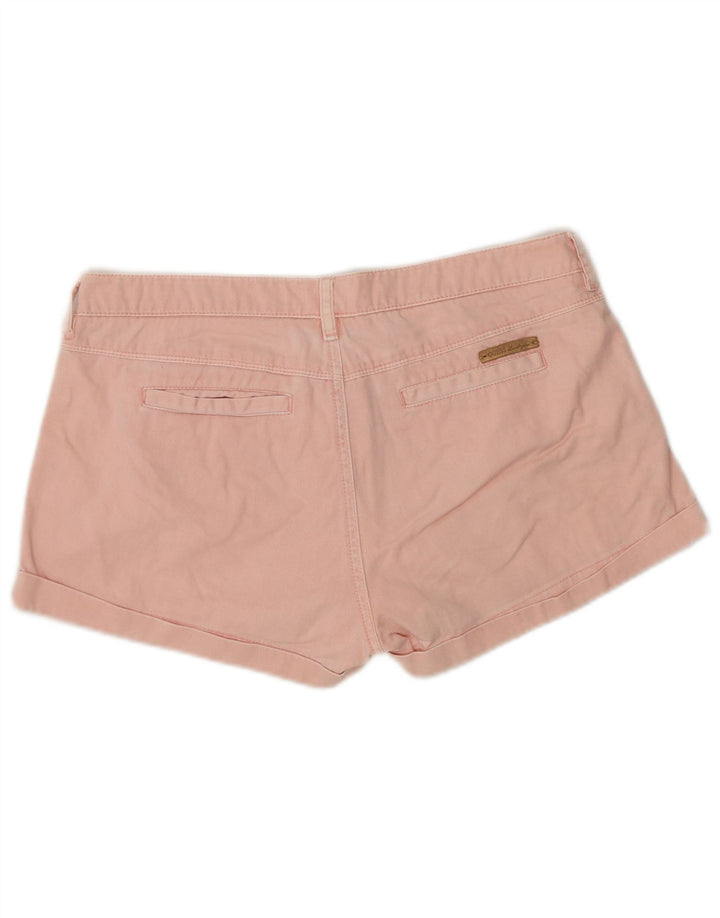 GUESS Womens Low Waist Chino Shorts W28 Medium  Pink Cotton