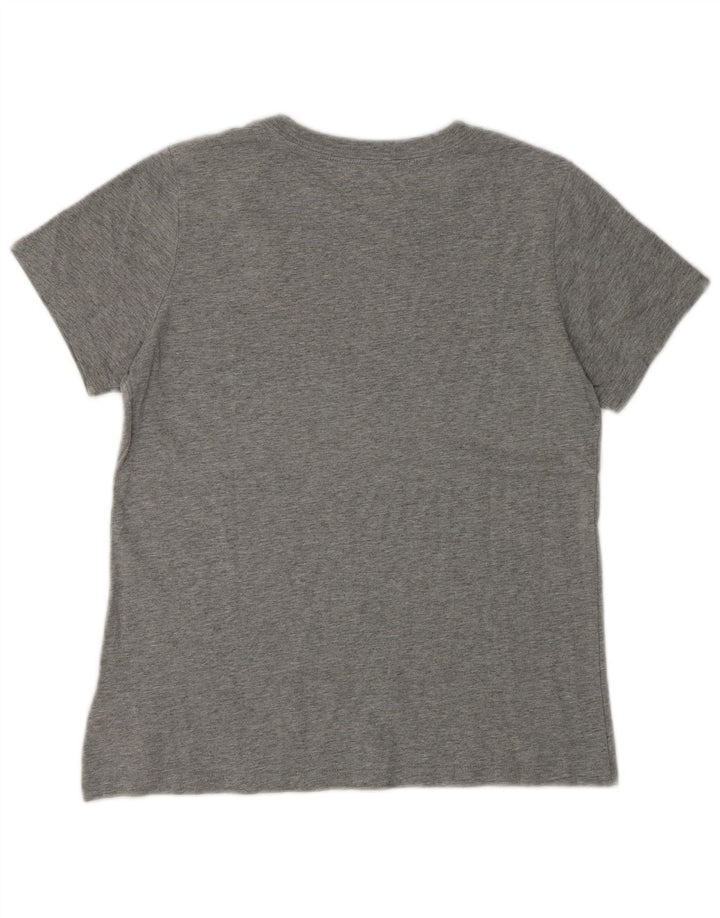 Converse Womens T-Shirt Top UK 12 Medium Grey Cotton