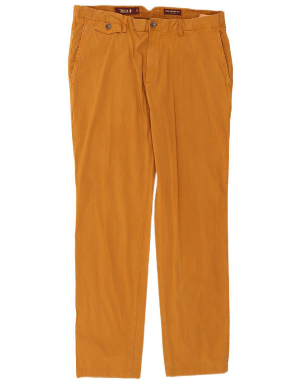 Marlboro Classics Mens Slim Chino Trousers IT 50 Large W34 L32 Brown