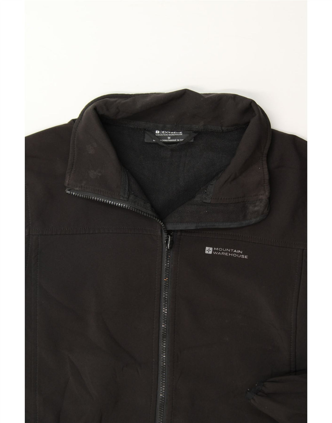 MOUNTAIN WAREHOUSE Mens Tracksuit Top Jacket Medium Black Polyester Vintage Mountain Warehouse and Second-Hand Mountain Warehouse from Messina Hembry 