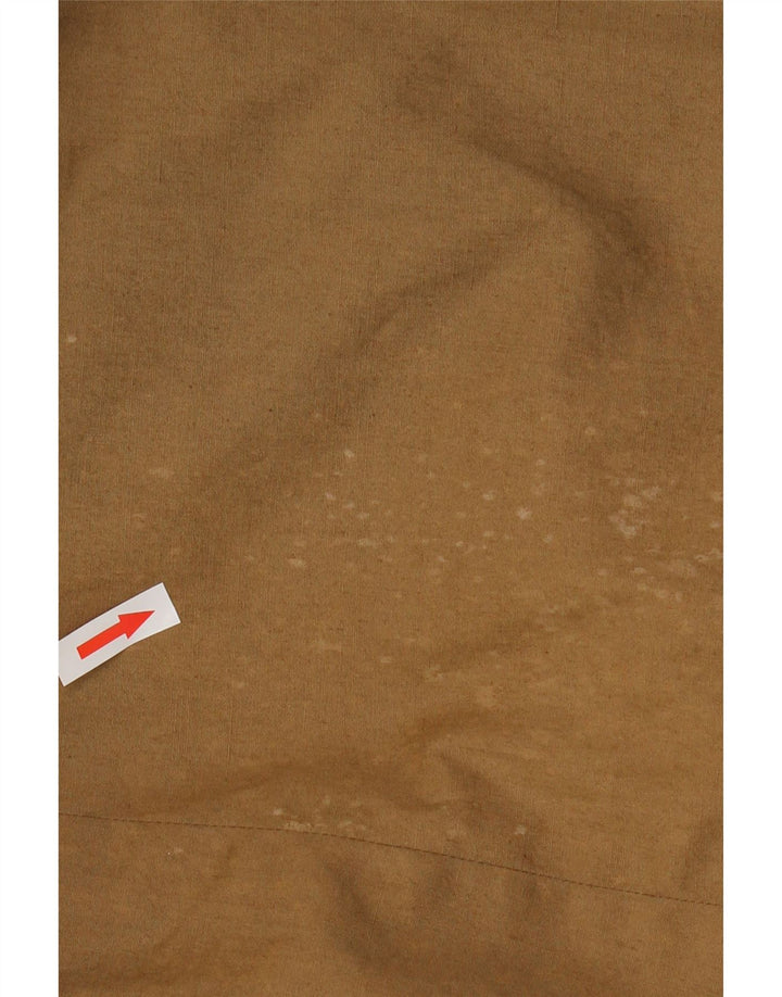 MICHELI Mens Trench Coat IT 48 Medium Brown Cotton