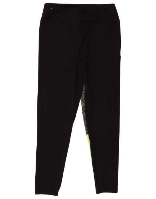 Hollister Womens Leggings UK 16 Large Black Colourblock Polyester