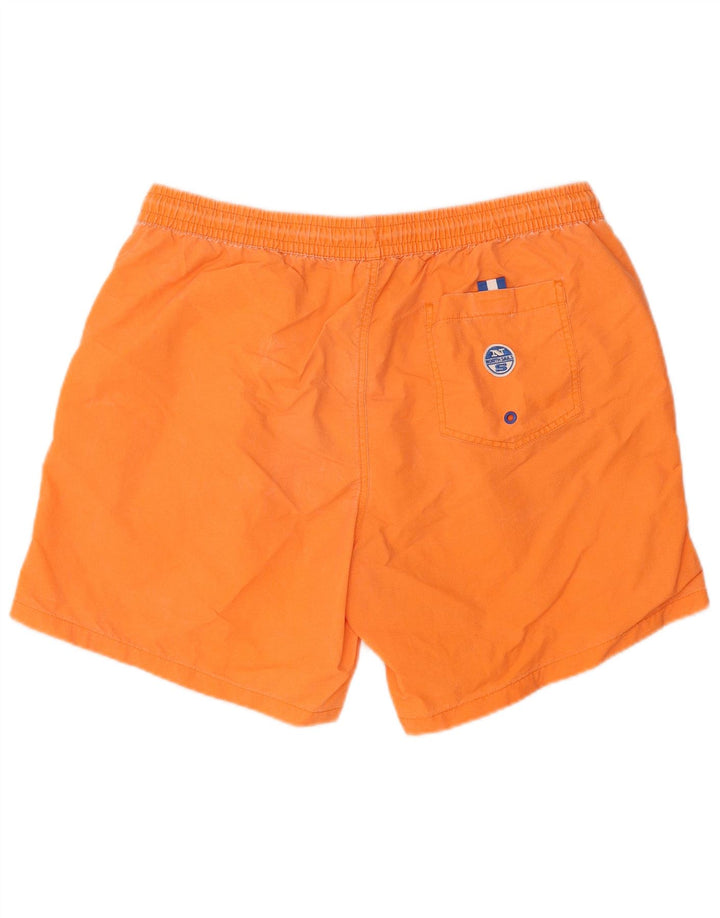 NORTH SAILS Mens Swimming Shorts Large  Orange Polyamide
