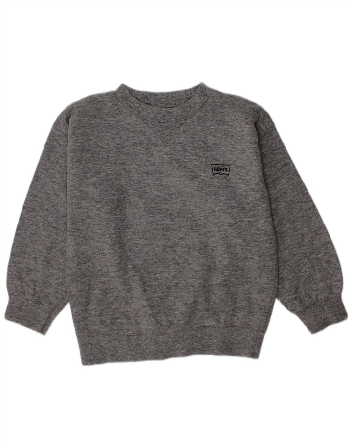 Levi's Boys Sweatshirt Jumper 3-4 Years Grey Flecked