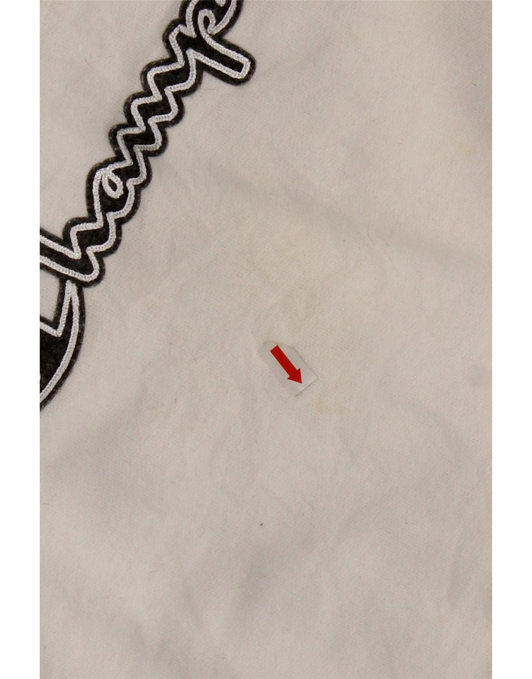 Champion Womens Graphic Sweatshirt Jumper UK 16 Large White Polyester