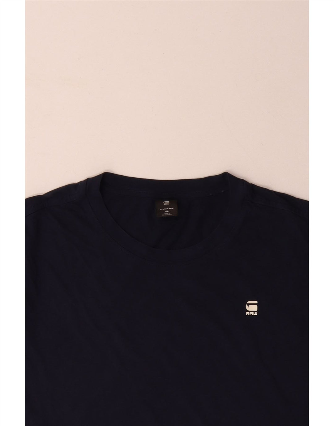 G-STAR Mens T-Shirt Top XL Navy Blue Cotton