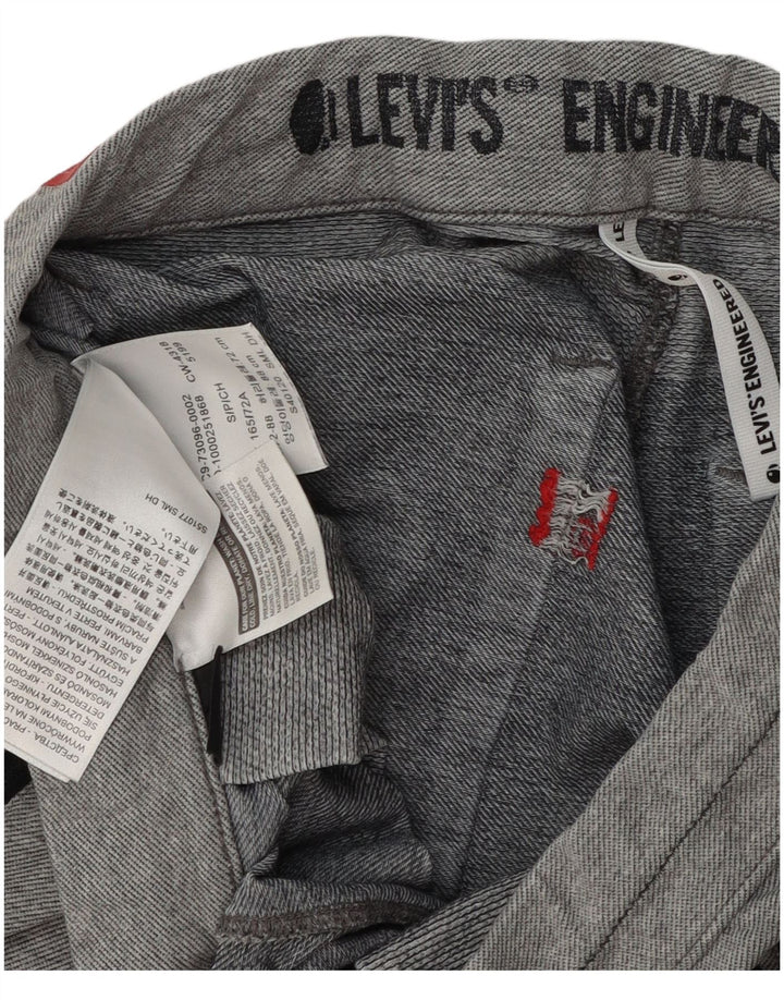 Levi's Mens Graphic Tracksuit Trousers Joggers Small Grey Modern