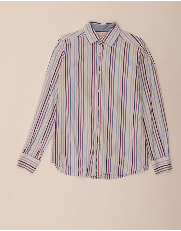 Massimo Dutti Mens Shirt Large Multicoloured Striped