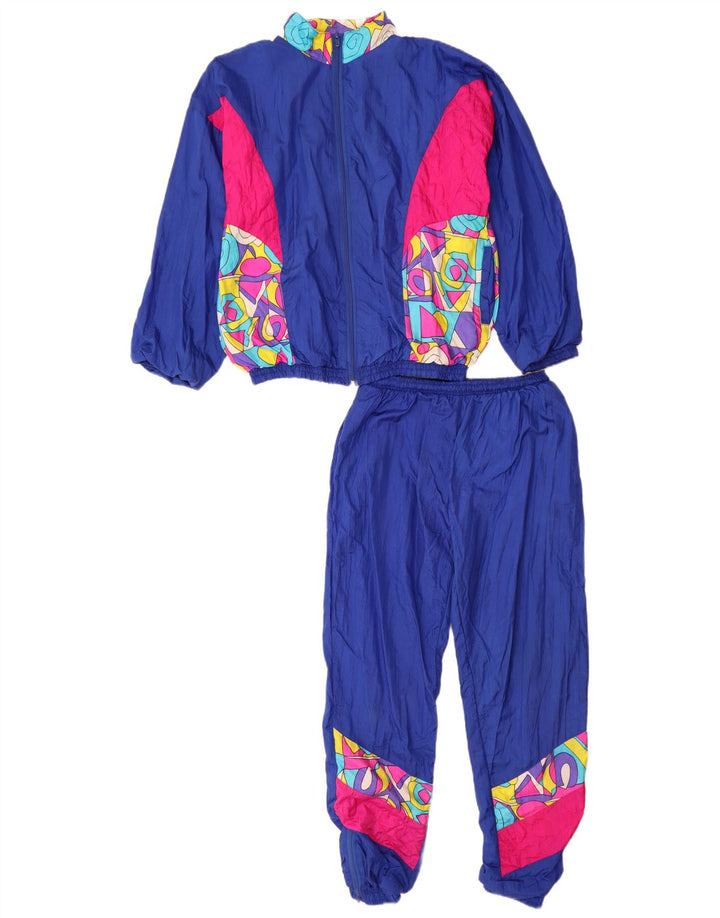 ORSO POETA  Boys Full Tracksuit 13-14 Years Blue Colourblock Polyamide