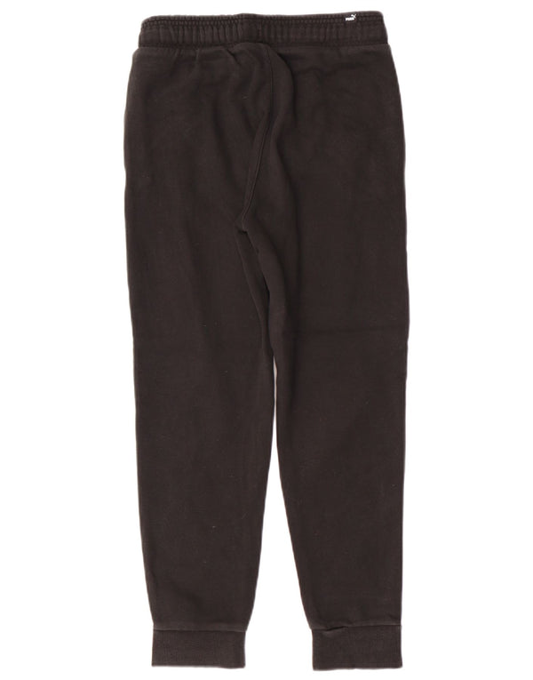 Puma Boys Graphic Tracksuit Trousers Joggers 11-12 Years Black Cotton