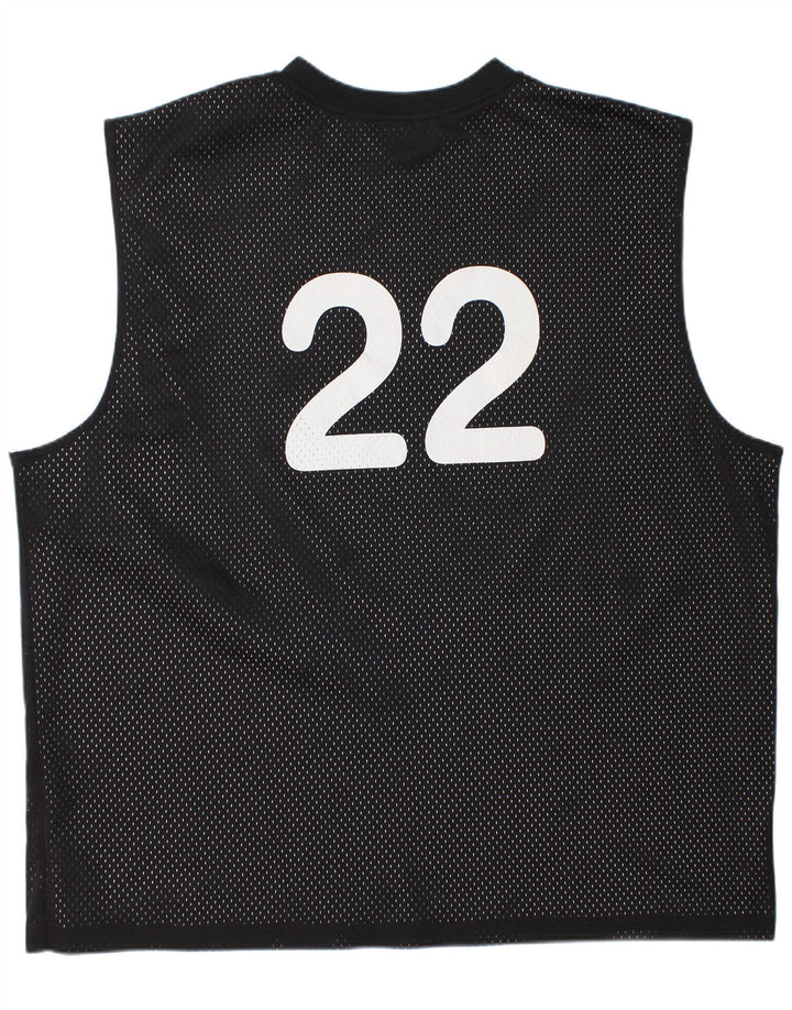 And1 Mens Graphic Vest Top 3XL Black Polyester
