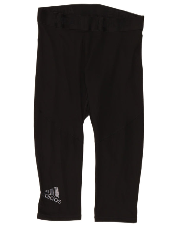 Adidas Womens Climacool Graphic Capri Leggings UK 18 XL Black