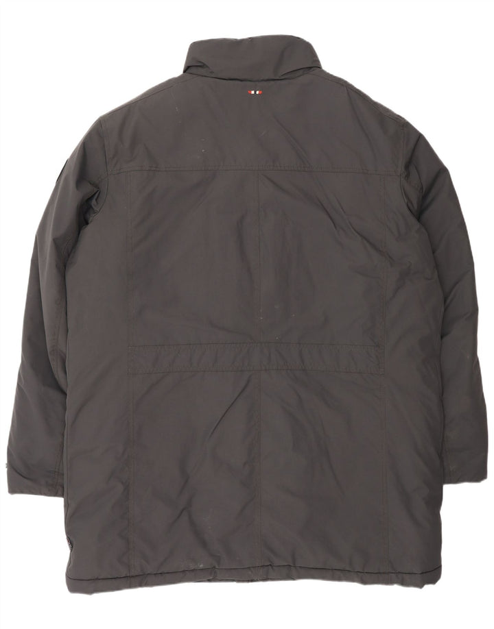 NAPAPIJRI Mens Padded Coat UK 46 3XL Black Polyester