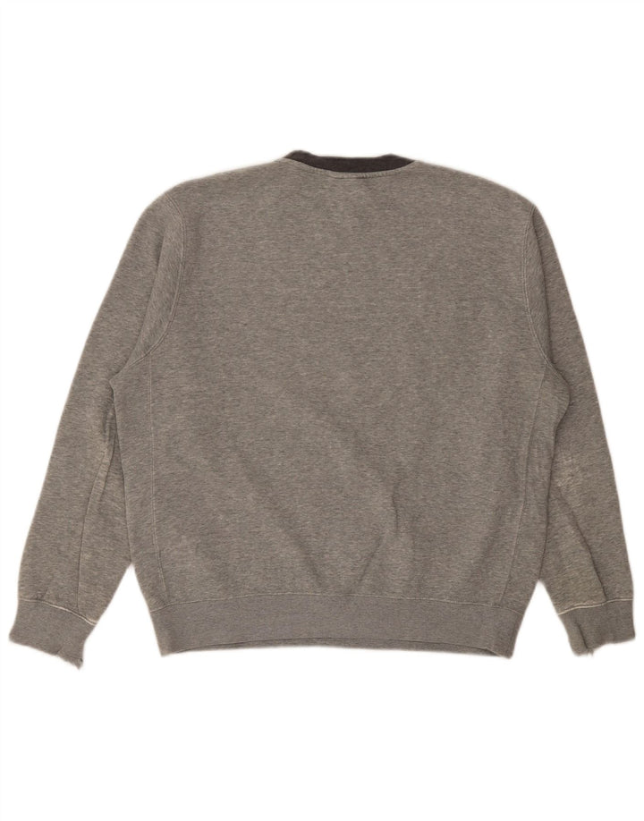 Nike Mens Sweatshirt Jumper Medium Grey Flecked Cotton