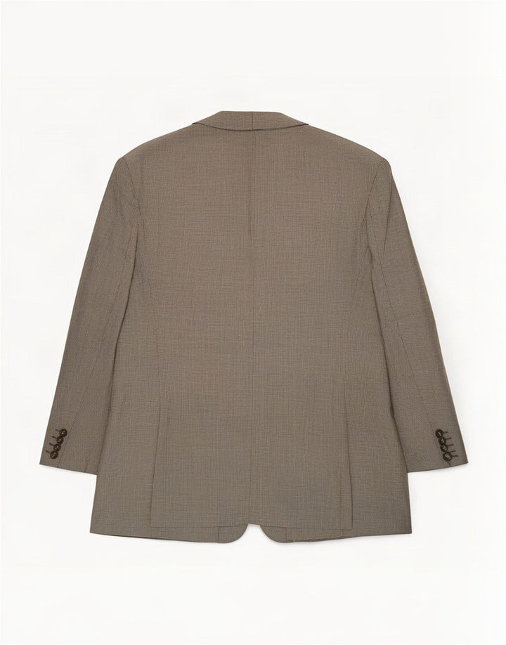 Marks & Spencer Mens 2 Button Blazer Jacket UK 48 2XL Brown Wool