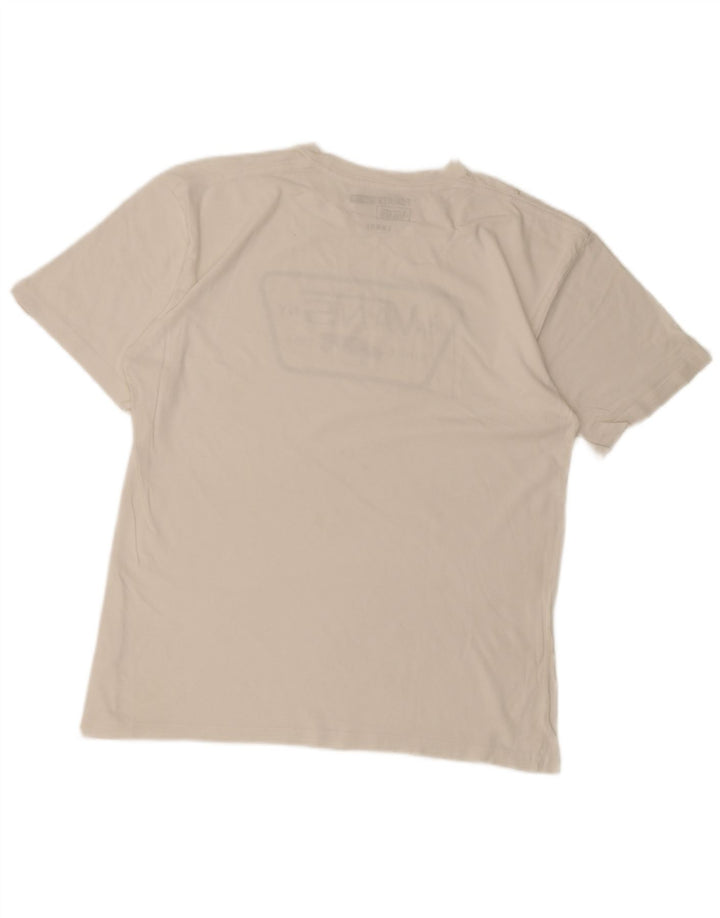 Vans Mens Graphic T-Shirt Top Large White Cotton