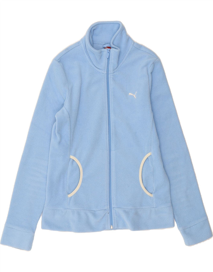 PUMA Womens Fleece Jacket UK 12 Medium Blue Polyester Vintage Puma and Second-Hand Puma from Messina Hembry 