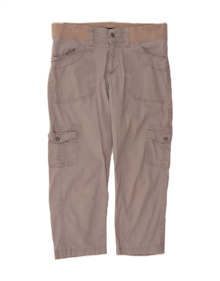 LEE Womens Relaxed Fit Cargo Capri Trousers US 6 Medium W32 L22 Grey Vintage Lee and Second-Hand Lee from Messina Hembry 