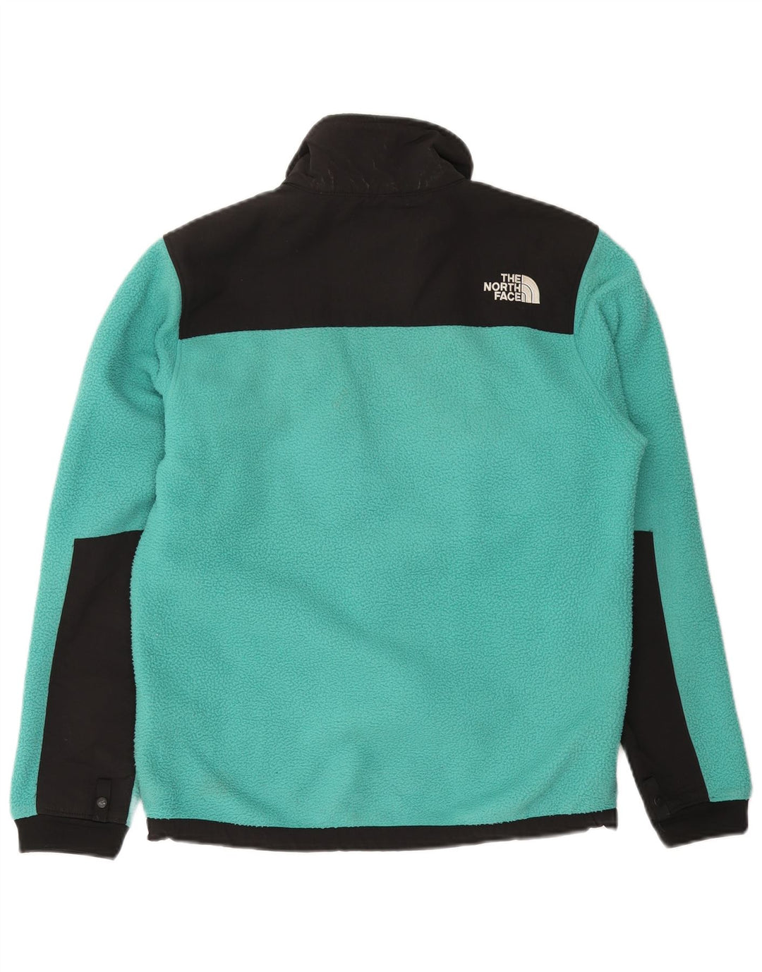THE NORTH FACE Mens Fleece Jacket UK 36 Small Turquoise Colourblock