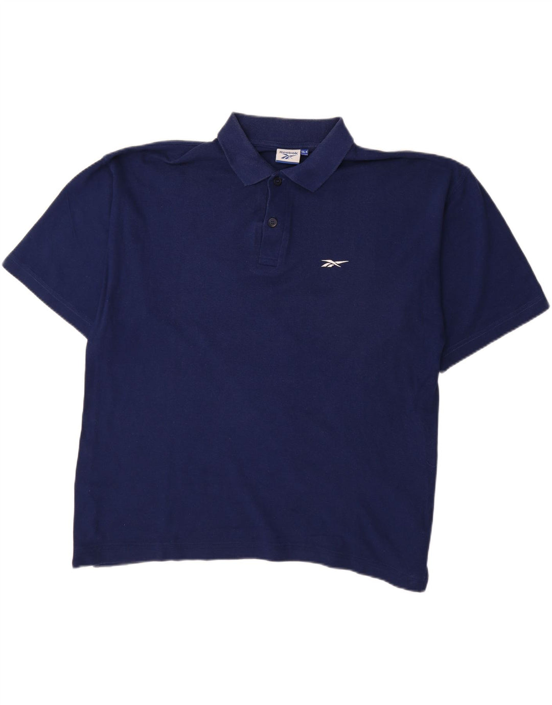 REEBOK Mens Polo Shirt XL Navy Blue Cotton