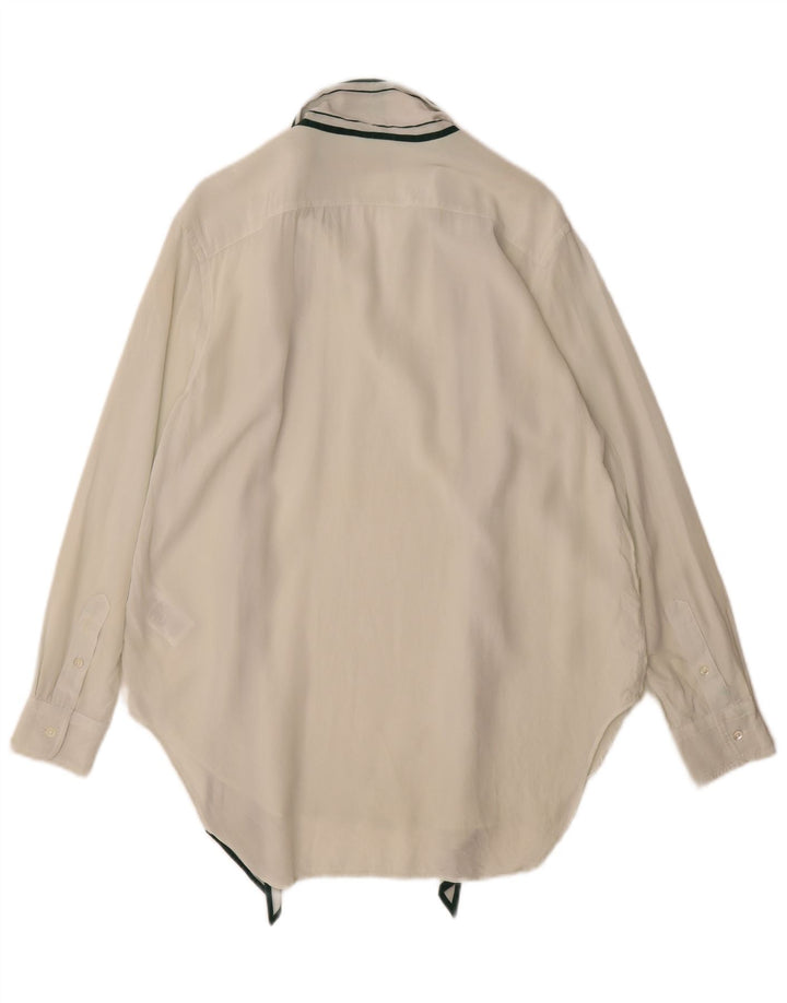 Polo Ralph Lauren Womens Longline Oversized Pullover Shirt US 4 Small White