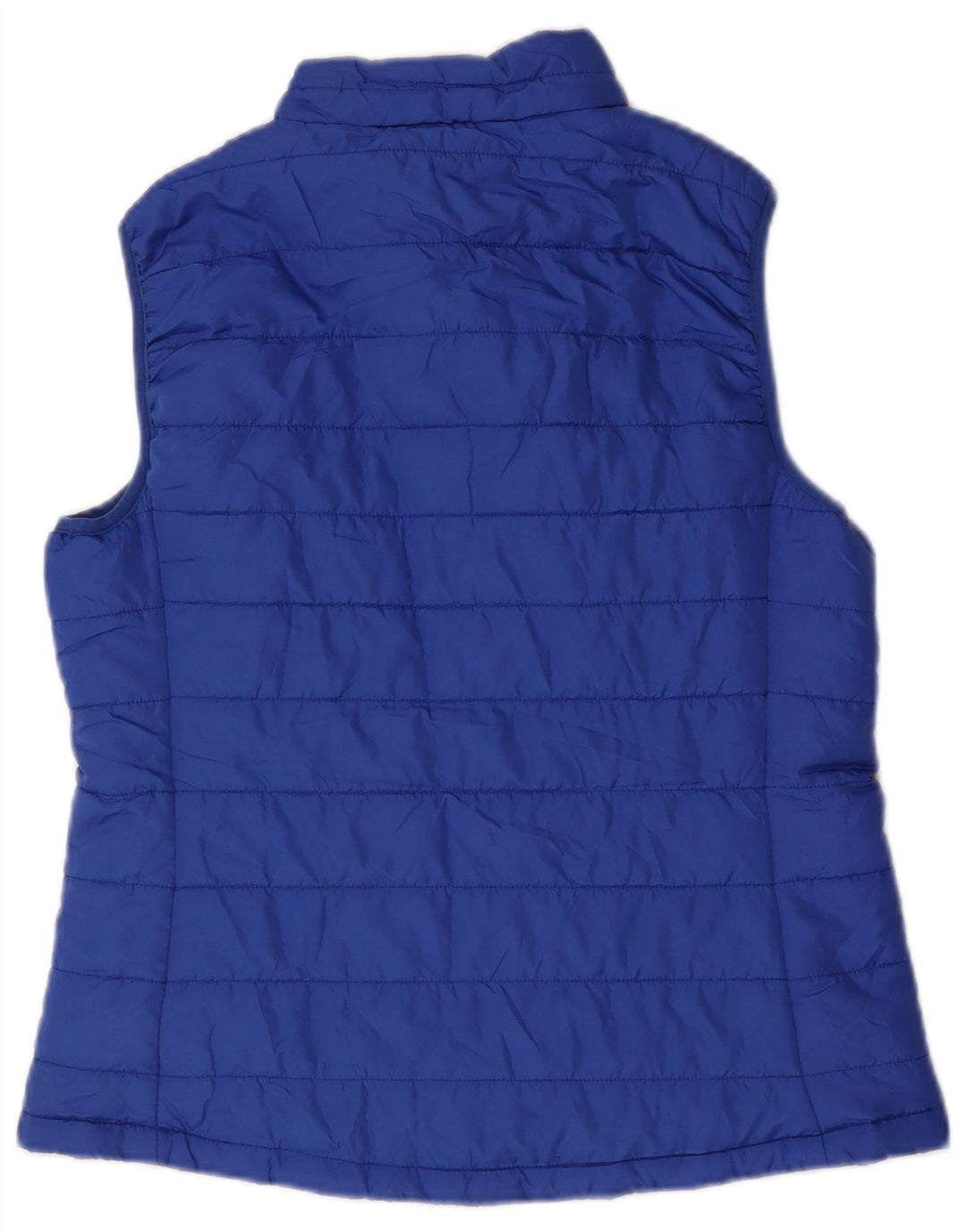 Marks & Spencer Womens Padded Gilet UK 12 Medium Blue Polyester