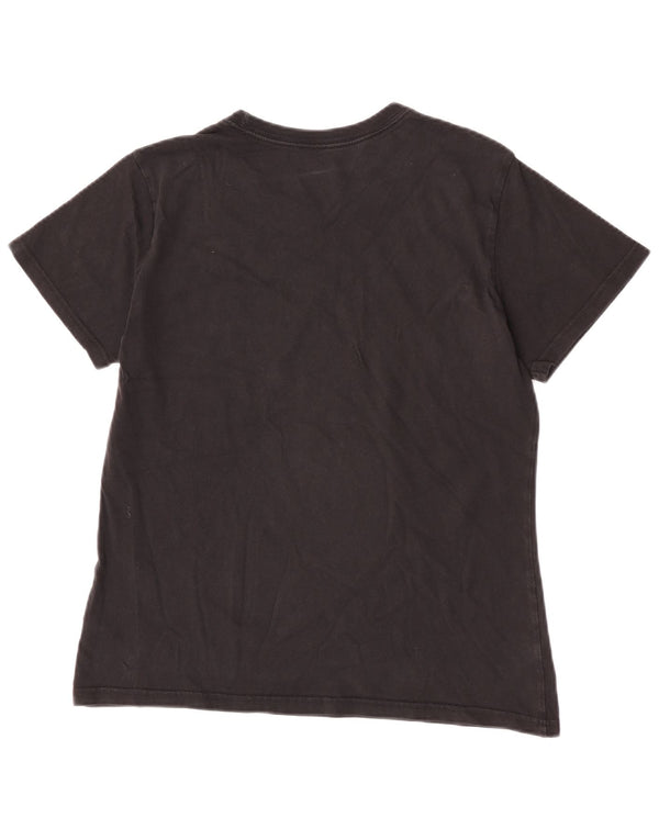 Adidas Womens Graphic T-Shirt Top UK 16/18 Large Black Cotton