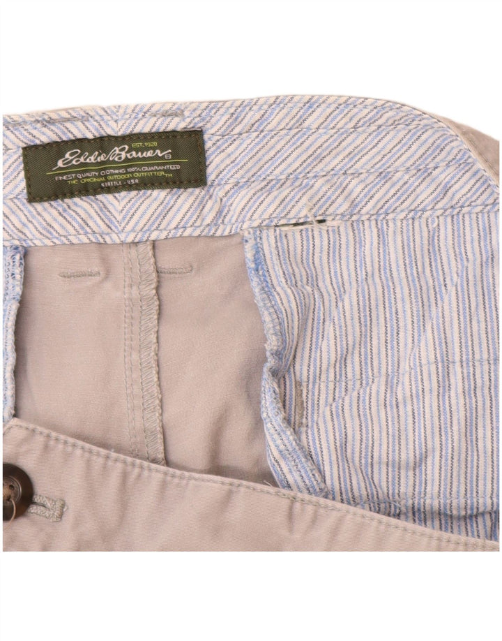 Eddie Bauer Womens Straight Capri Trousers W32 L19 Grey