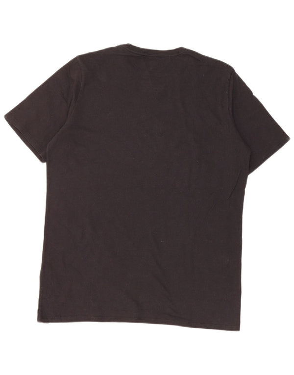 Hurley Womens Graphic T-Shirt Top UK 14 Large Black Cotton