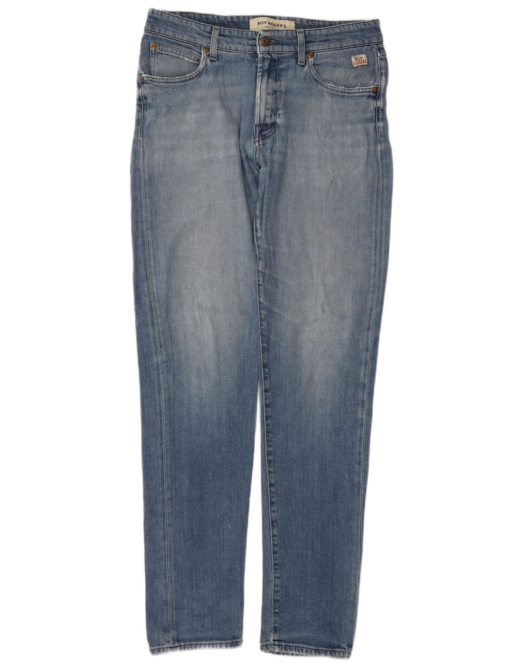 ROY ROGERS Mens Slim Jeans W34 L34 Blue Cotton