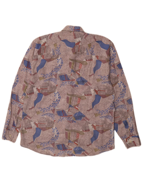 Vintage Mens Abstract Pattern Shirt Size 39/40 Medium Multicoloured