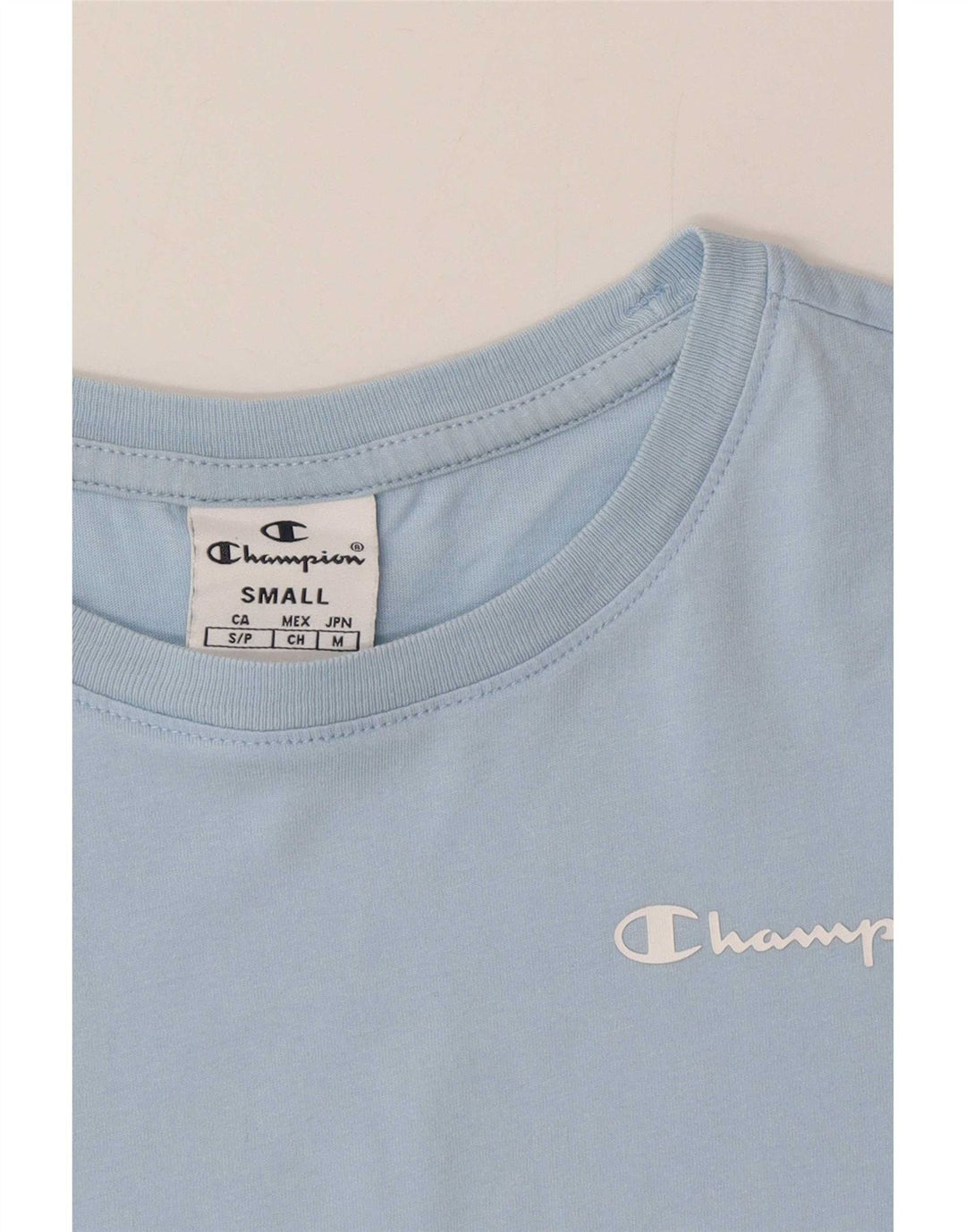 Champion Mens T-Shirt Top Small Blue